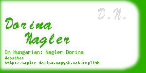 dorina nagler business card